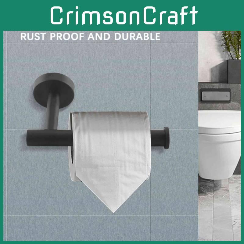 Steel Stainless Towel Ring And Tissue Holder Set Suitable For Daily Use Bathroom