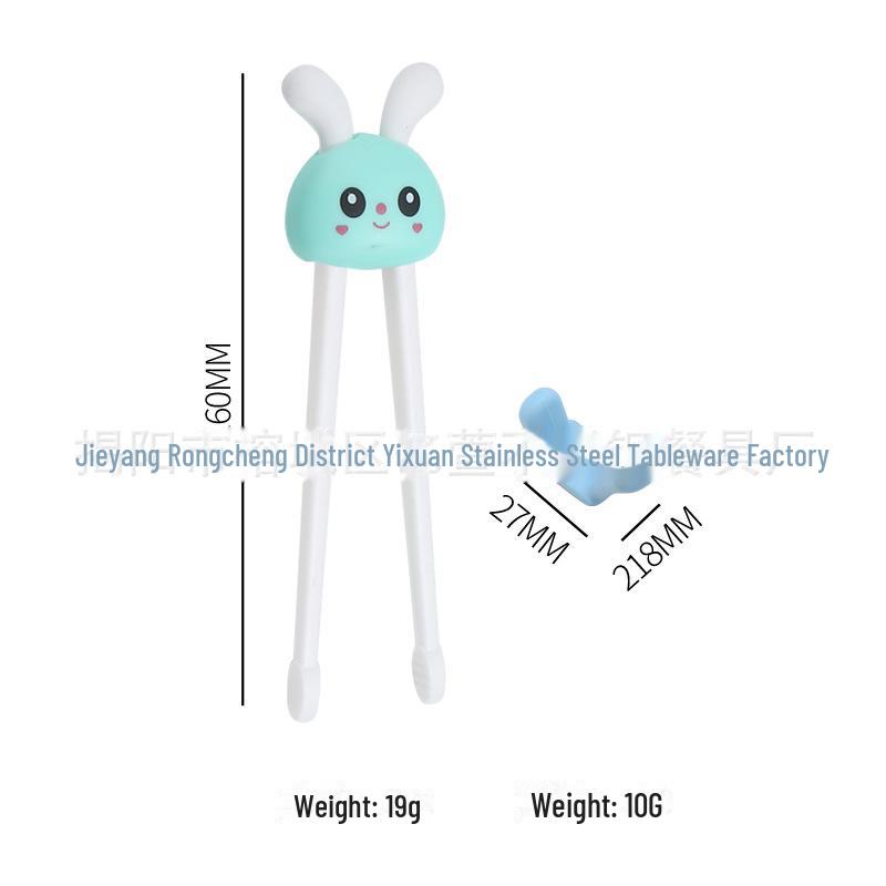 Kids' Tiger Mouth Training Chopsticks & Spoon Set for Ages 2-6 - Creative Tableware for Learning To Eat