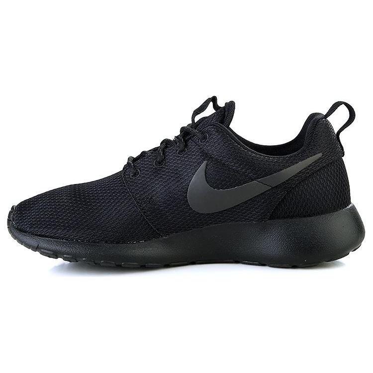 New Nike Roshe Run Triple Black Women's 511882-096