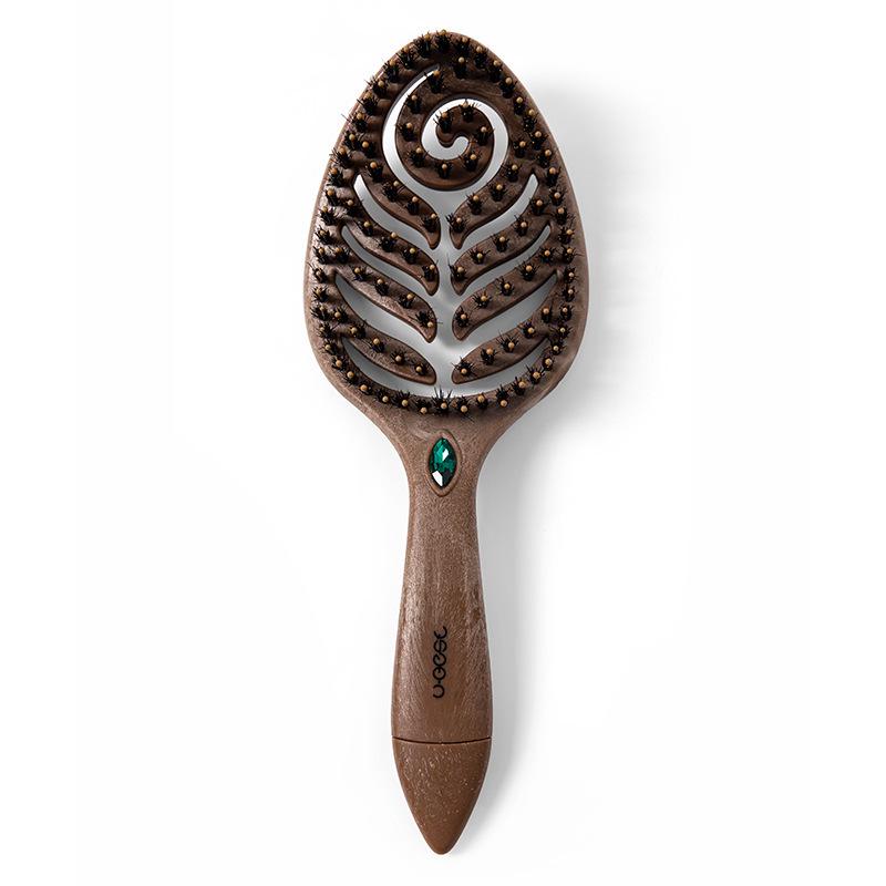 

Hair Growth Volumizing Anti-Static Comb with Imitation Wood Grain Bristles