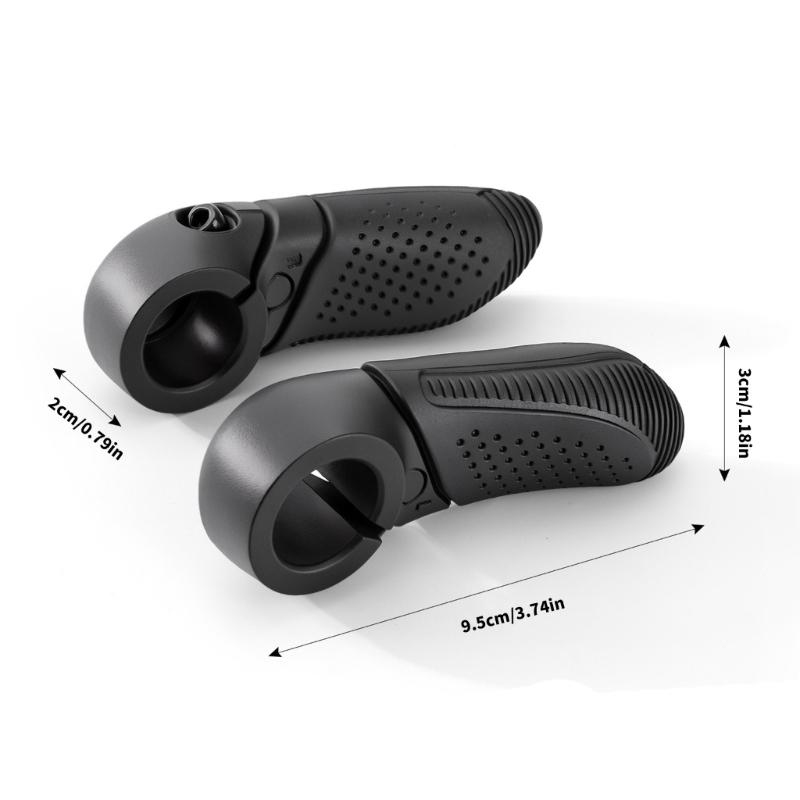 Ergonomisches Lenkerendgriff-Set (2 Stück) für Pendlerfahrräder, Nylonklemmen am Lenker zur Unterstützung des Griffs, die helfen, den Handdruck bei der täglichen Fahrt zu reduzieren