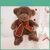 Plush Teddy Bear Gift For Girlfriend With Bow Tie Soft Stuffed Animal For Birthday Celebration