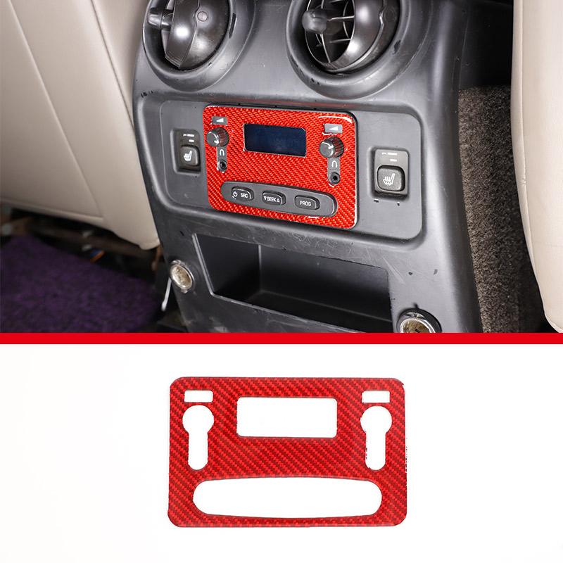 Red Soft Carbon Fiber Door Handle Steering Wheel Gear Shift Trim Cover Stickers Fit For Hummer H2 2003-2007 Interior Accessories