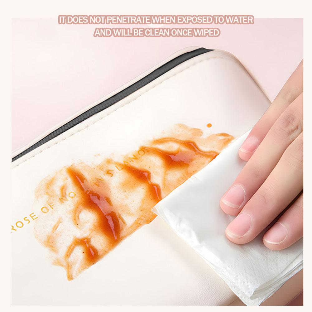 Large Capacity Cosmetic Bags for Women Waterproof Portable Pouch Open Flat Toiletry Bag Pattern Make Up Bag Makeup Travel Bag