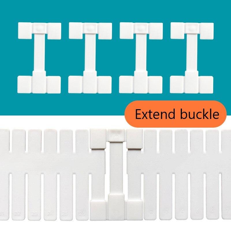 10Pcs/Lot Drawer Partition Accessories Extension Buckle Fixed Clip Drawer DIY Storage Clapboard Divider Sock Underwear Organizer