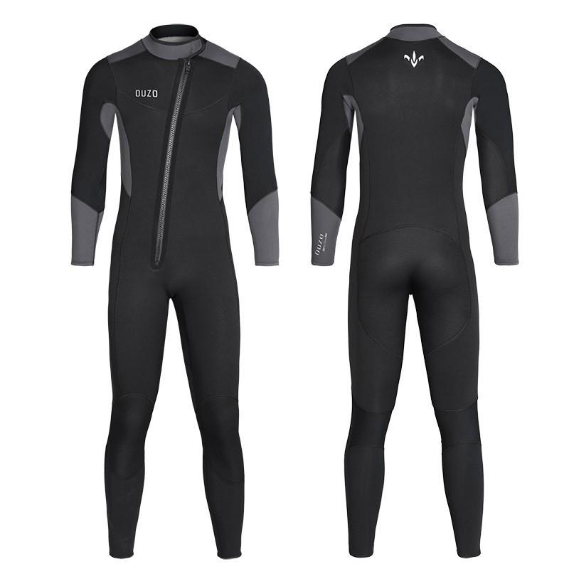 Mens 5mm/3mm Neoprene Wetsuit Full Body Thermal Diving Suit Scuba Snorkeling Surfing Cold Water Swimming