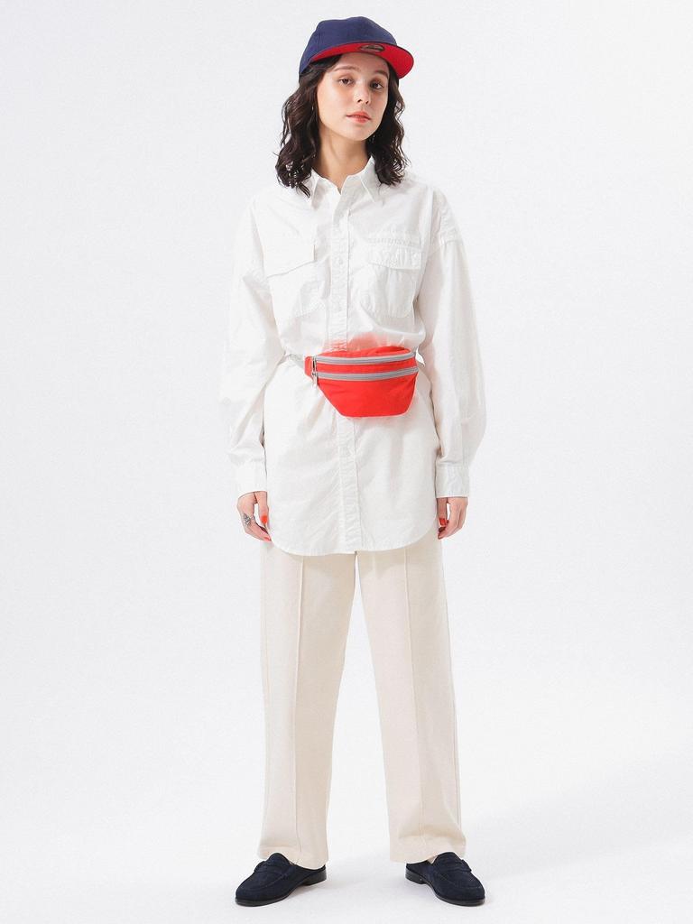 Beams Boy Typewriter USN Oversized Size Free 13110451652 Women's Shirt, L/S, OFF_WHT, Size,