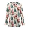 Long Sleeve Shirts For Women Cute Print Graphic Tees Blouses Casual Plus Size Basic Tops Pullover