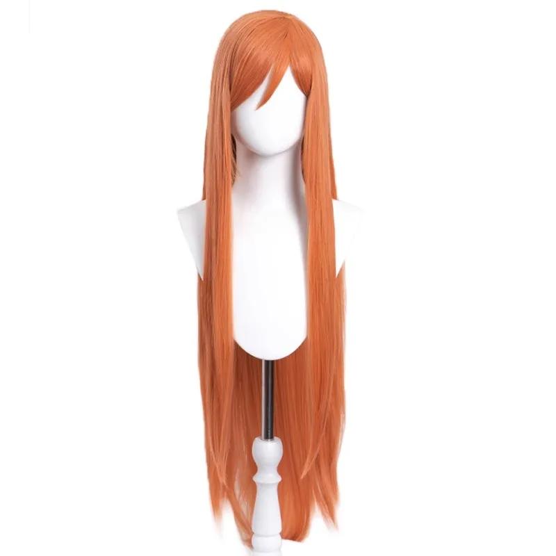 Anime Bleach Inoue Orihime Cosplay Costume Hair Super Long Orange Comic Wigs Heat Resistant Synthetic Hair Wigs