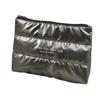 New Shiny Fluffy Makeup Bag Zipper Pouch Large Capacity Cosmetic Bag Quilted Puffer Beauty Pouch Bag Women
