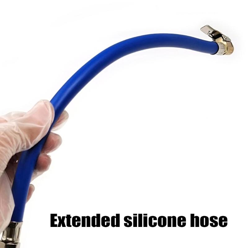 Pressure Tire Gauges Extension Hose 12.5mm Diameter Inflator Extension Tube for Accurate Inflation & Pressure Checks