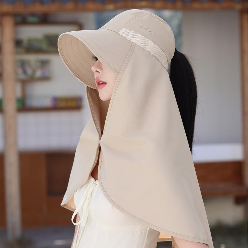 Multifunctional all-in-one sun protection cap shawl sun hat women's summer extended neck protection UV protection sun hat