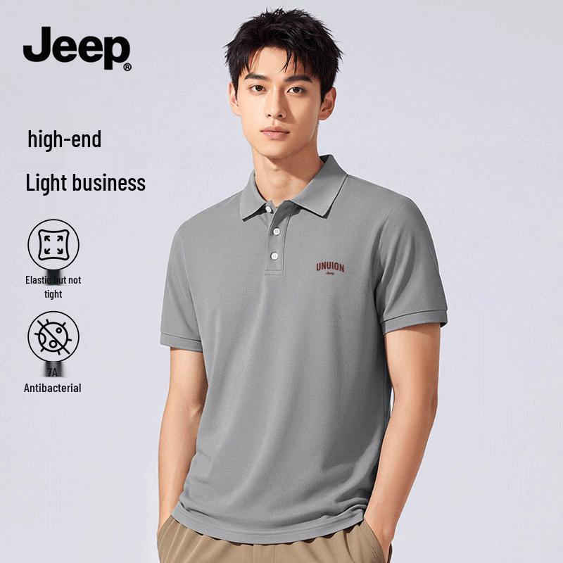 JEEP Men s Lightweight Breathable Polo Shirt 4XL