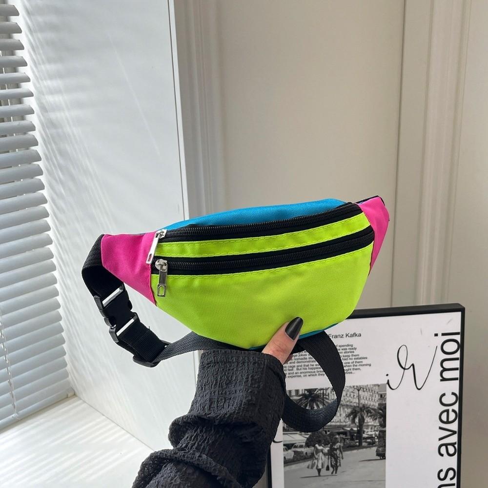 Banana-Shaped Bum Belt Phone Pouch Canvas Material Crossbody Fanny Pack Outdoor Activities