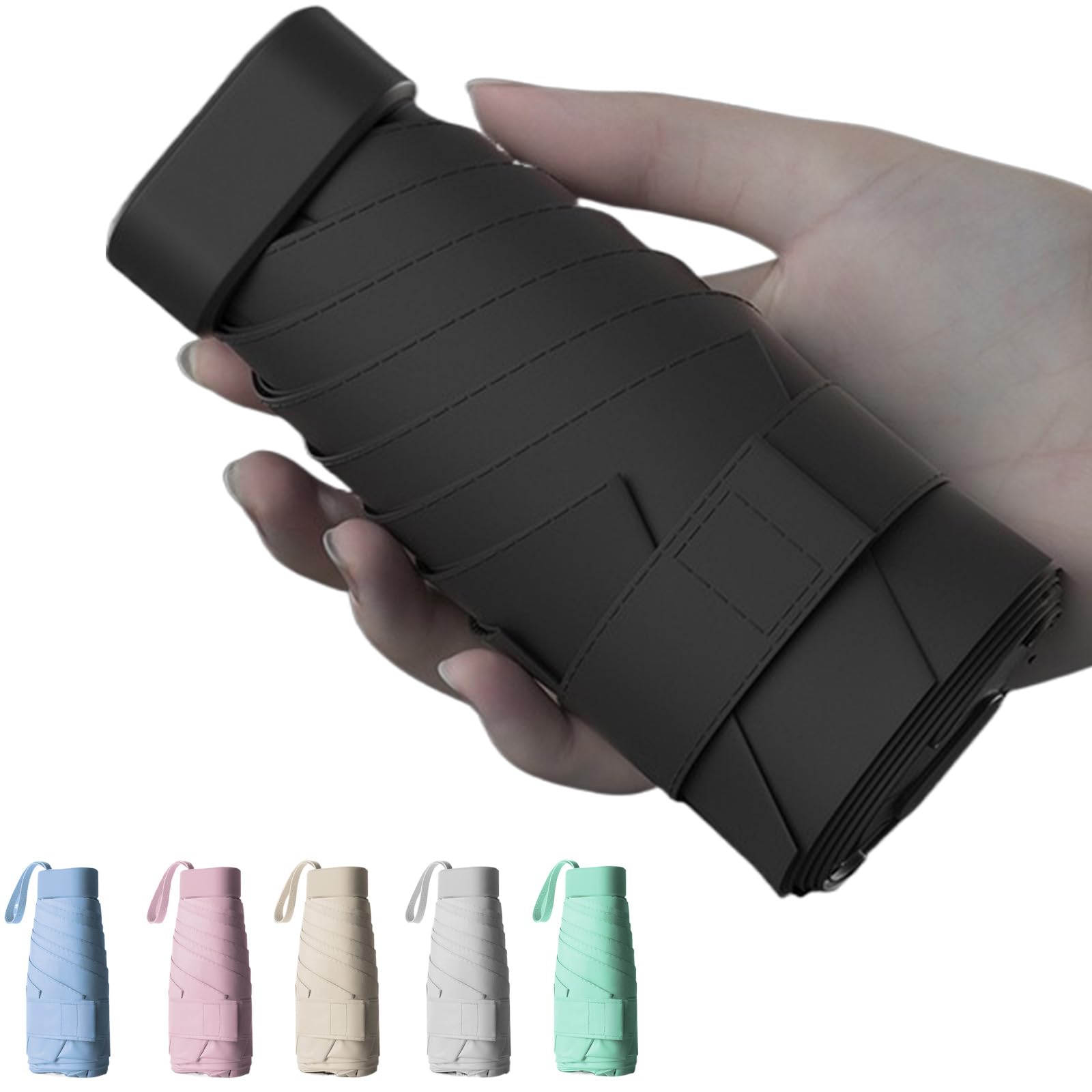 

для JISJIA Складной УФ-свет Тепло Подходит для Солнца и Складной Зонт от солнца с 6 Легкими и Прочными Чехлами для хранения Подходит для и Мужчин [Новинка 2025] Зонт от солнца,