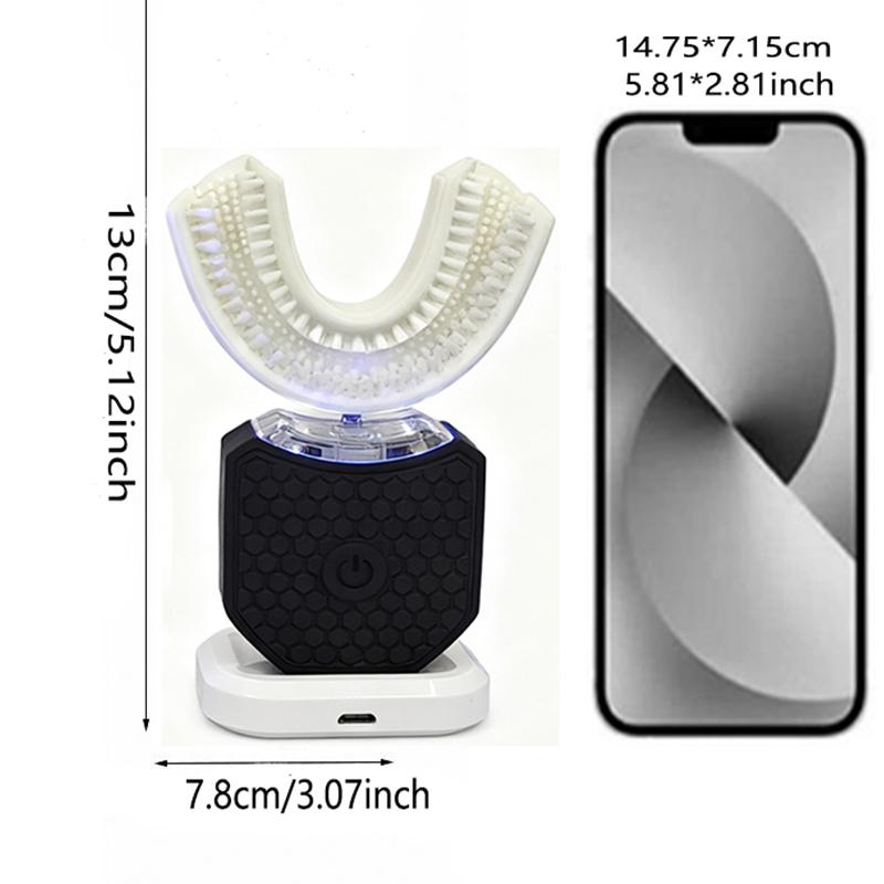 Whitening Toothbrush U-shaped Wireless Toothbrush 360-degree Lazy Person Automatic Adult Silicone Toothbrush Set