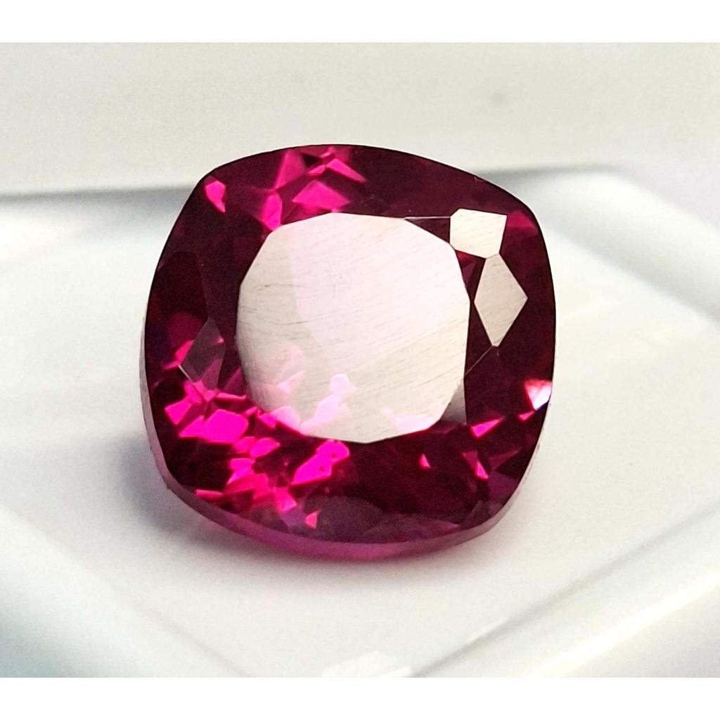 Pink Ruby Natural 9-11 Ct Cushion Cut Fabulous Certified Loose Gemstone