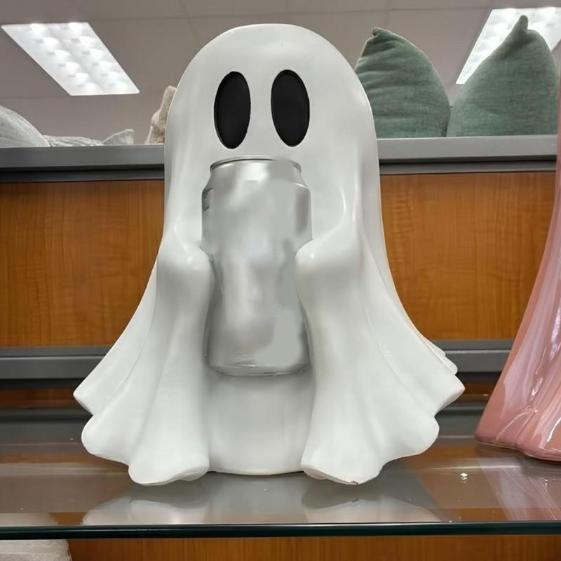 Ghostly Beverage Shelf Halloweens Party Supplies Plastic Food Safe Decoration For Kids Event Snack Organizers Quick Setups