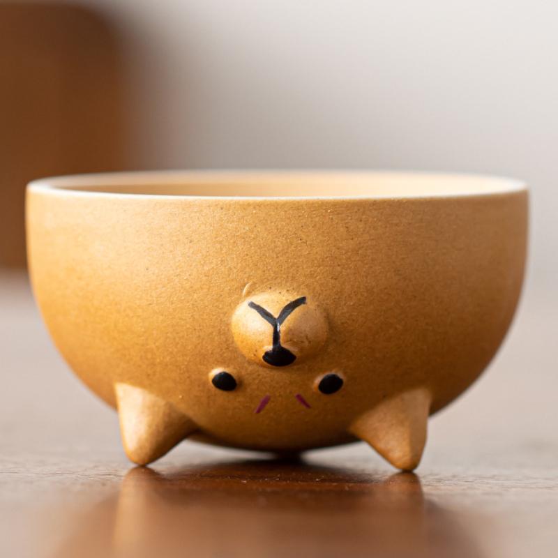 

1-6pcs Shiba Inu Series Teacups Ceramic Tea Cups Chinese Kungfu Gongfu Teacup Cute Puppy Household Drinkware Teaware Gift Box