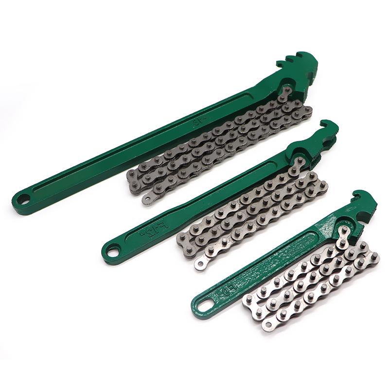 Adjustable Double Chain Oil Filter Wrench - Durable, Multifunctional Tool