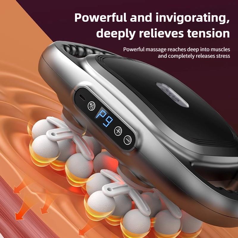 22-head Portable Fascia Gun Professional Muscle Relaxation Massager Multifunctional Deep Tissue Massage Therapy Device