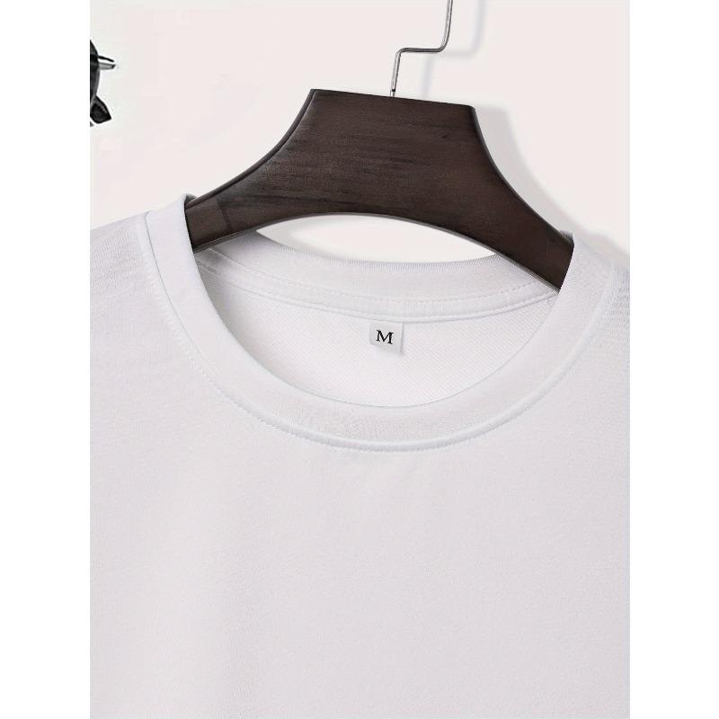 European sizes Men's Summer Short-sleeved T-shirts, Fashionable and Trendy Printed Men's Bottoming Shirts