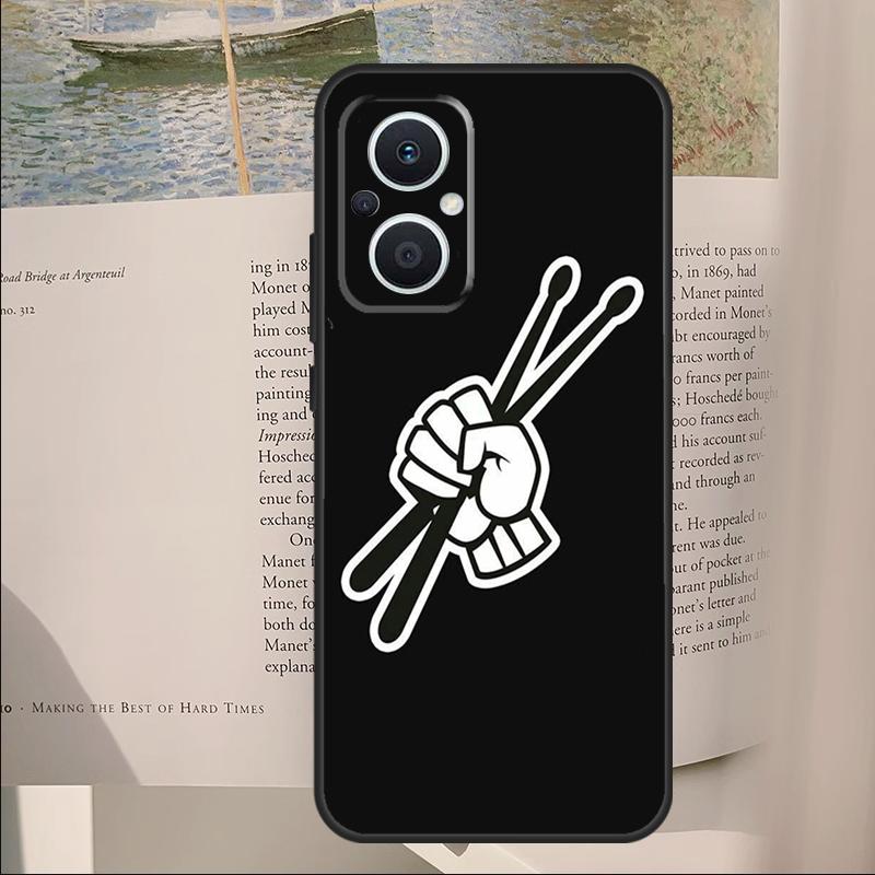 Musical Instrument Drum Cover For OPPO Reno 14F 13F 12F 11F 10 11 12 14 Pro 7 8 Lite OPPO Find X9 X6 X5 X8 Pro Case