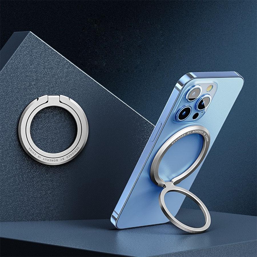 

Магнитный держатель-кольцо MagSafe - Съемный, Сильный захват и подставка для пальцев, Усиленный магнит для надежного крепления в автомобиле и беспроводной зарядки