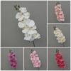 9 Heads Simulation Flower Real Touch Plant Iron Wire Inner Lining Artificial Butterfly Orchid 98cm Multi Color Silk Flower