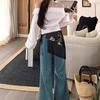 Skinny Scarf Belt Boho Waist Sash Tie Women Tassel Triangular Scarf Belt
