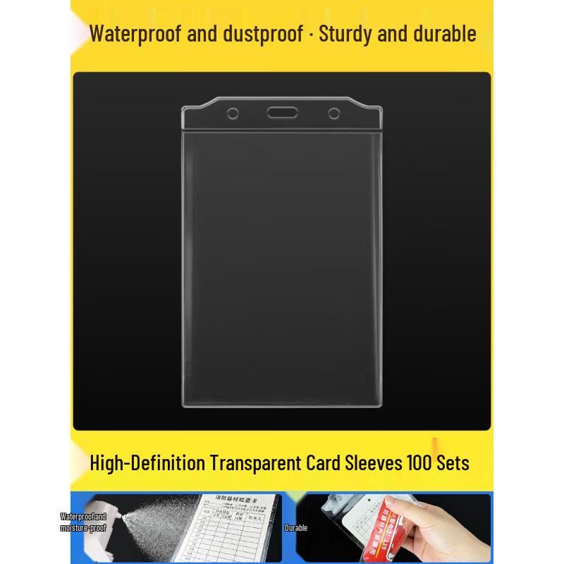 TURBOSUN Transparent Waterproof Card Sleeves