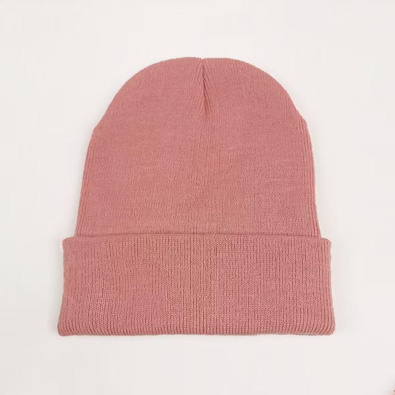 Fluorescent Knit Wool Hat: Versatile, Trendy, Solid Color for Men & Women, Perfect for Autumn & Winter. Warm Pull-On Candy Color Cold-Weather Hat.
