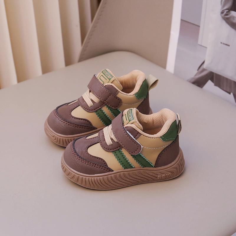 Baby German training shoes spring and autumn soft-soled toddler shoes boys board shoes girls baby single shoes casual shoes anti-kick board shoes