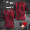 Fashion 3D Table Tennis Jersey Graphic T Shirt for Men Clothing Casual Sports Gym Fitness T-shirt