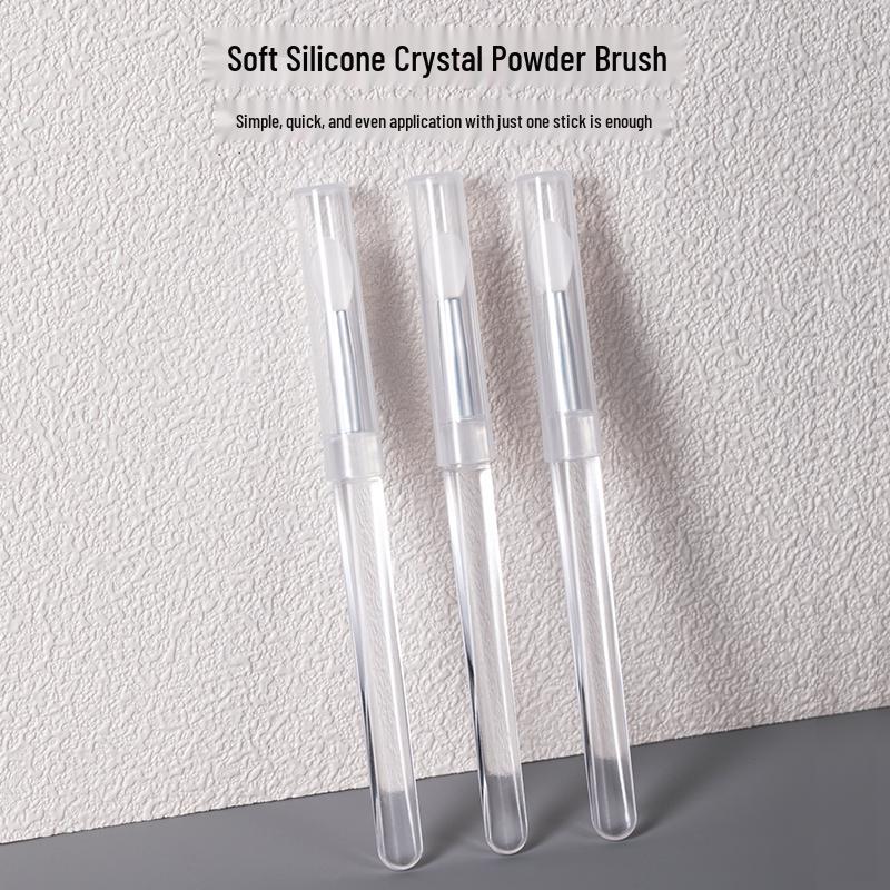 Aurora Nail Art Silicone Magic Mirror Powder Applicator Stick with Lid