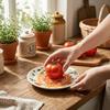 Piatto Rotondo Ceramica Grattugia Zenzero Antiscivolo Piatto per Grattugiare Verdure Macinazione Zenzero