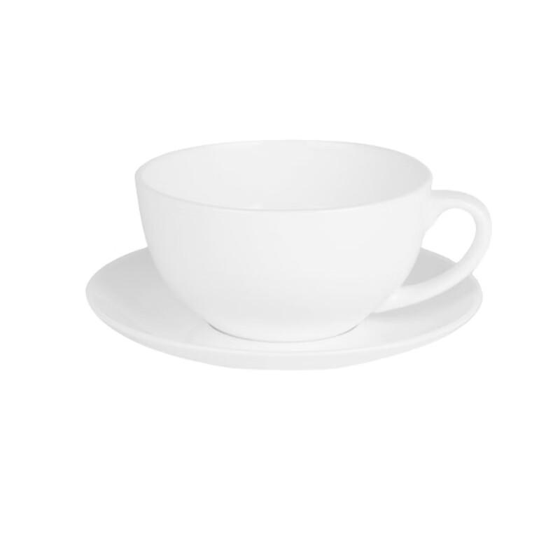 Qianxing Ceramic Latte Art Cup and Saucer Set