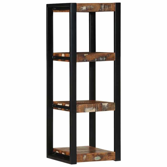VidaXL Étagère murale multicolore 35x35x100cm bois massif récupération, étagère flottante, étagère de buanderie, étagère 4015936