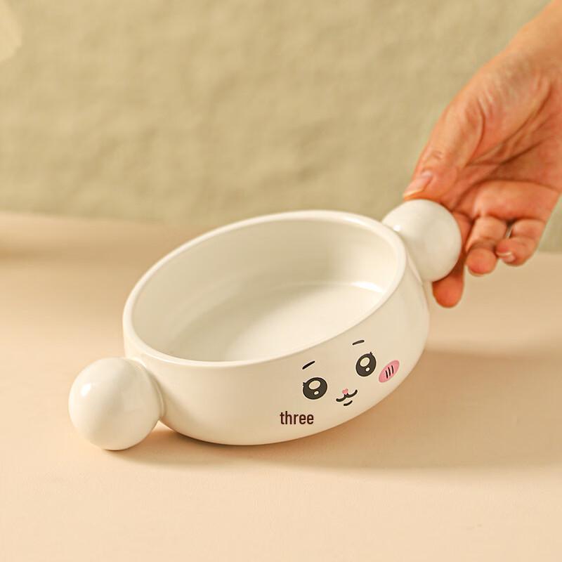 Zhishi Ceramic Double-Handle Soup & Baking Bowl