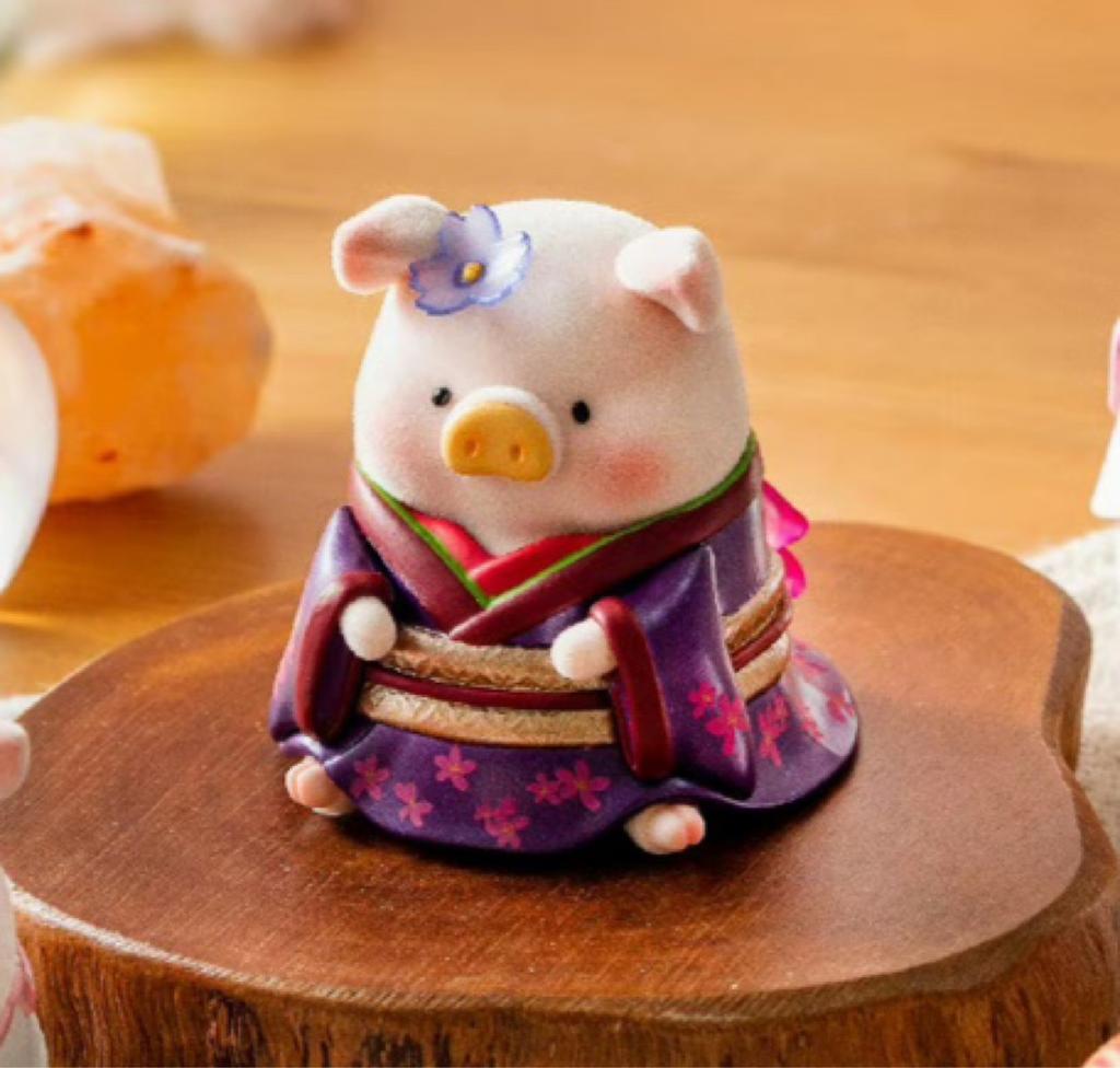 Hidden Genuine Canned Pig Lulu Pig Cherry Blossom Series First Generation Trendy Toy Figurine Peripheral Gift Ornament