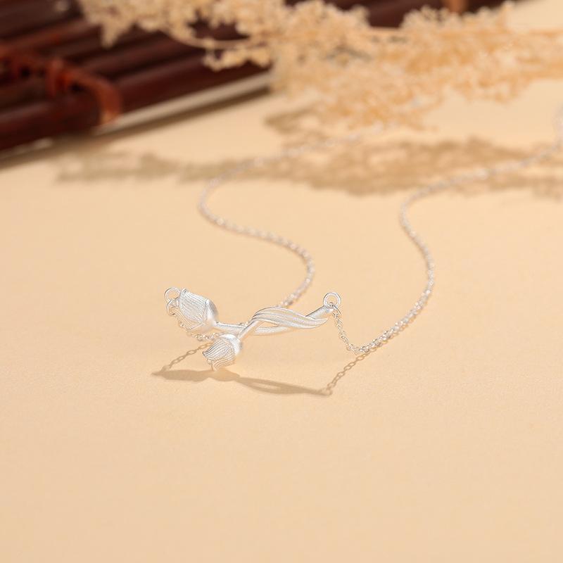 

Ожерелье-тюльпан с Ins Style и элегантной цепочкой-воротником Hundred Towers Fashion Design Sense для девушек