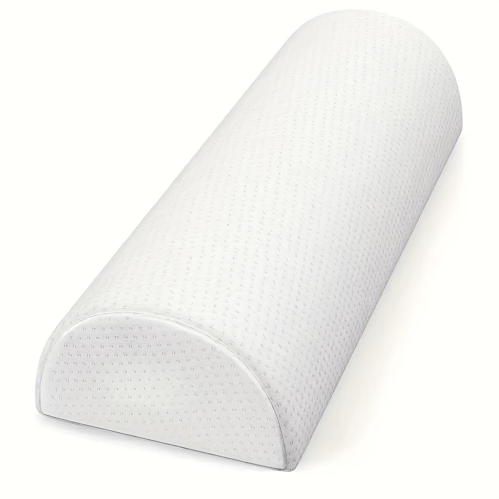 1 Piece Leg, Knee, Lower Back Pillow, Crescent Shape Viscoelastic Foam Pillow, Half Roll Pillow, Lower Back Relaxation
