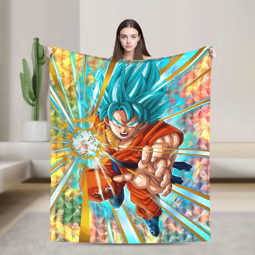 Anime D-Dragons B-Balls Blanket Quality Warm Soft Throw Blanket Winter Airplane Travel Home Decor Pattern Bedspread