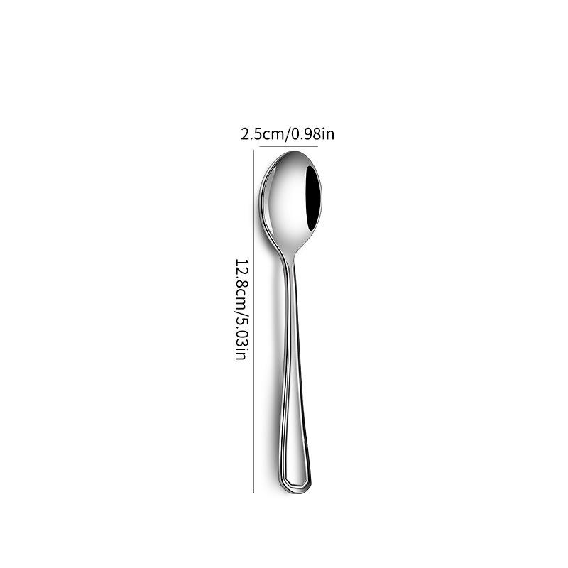 Cross-Border Cutlery Set: Knife, Fork, Soup Spoon, Dessert Spoon for Household, Hotel, or Restaurant Use.