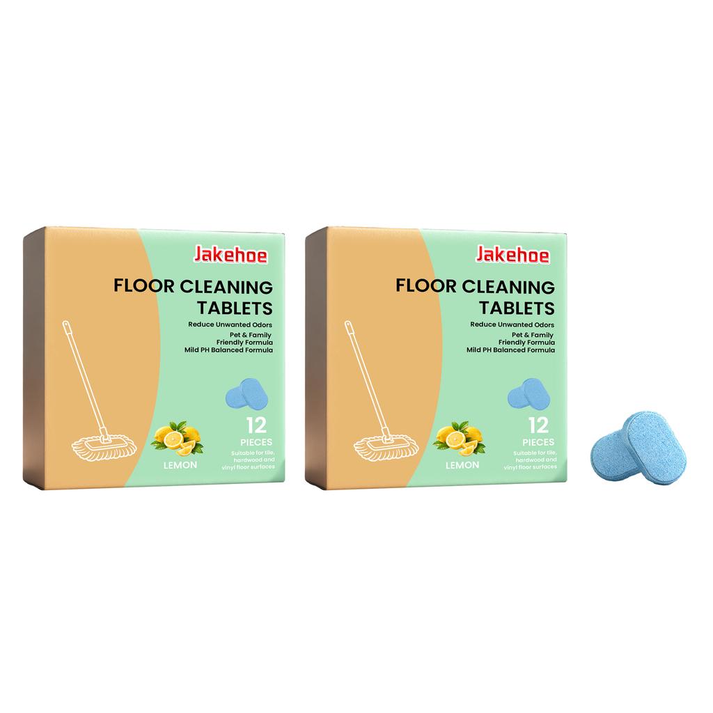 Floor Cleaning Tablet Removing Floor Stains Eliminate Odors Polishing Restore Shine Freshing Lemon Fragrant Daily Floor Cleaner