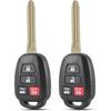 G Chip 2PCS Remote Key Fob Replacement for 2012 2013 2014 Toyota Camry Keyless Entry Remote Fob HYQ12BDM 8907006420