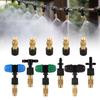 Misting Cooling System Sprayer Nozzle Adjustable Brass Atomizing Nozzle Humidify Watering Landscape For Garden Patio Greenhouse