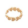 Light Luxury Zircon Wheat Shaped Opening Rings for Women Men New Trendy Imitation Pearls Finger Rings Birthday Jewelry Gifts