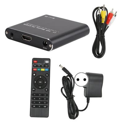 HD Video Player 4K High Resolution Mini Streaming Media Player for HD Multimedia Interface AV USB