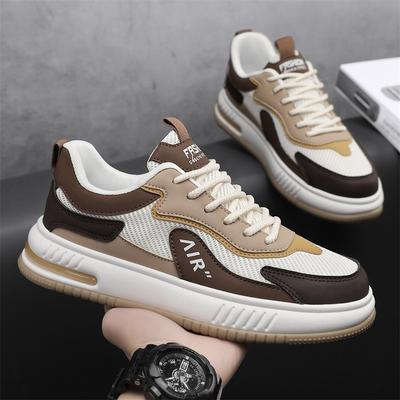 Herrenschuhe 2025 neue Sommer atmungsaktives Mesh lässige Board-Schuhe vielseitige Jugend Lauf-Plateau-Sport-Trendschuhe